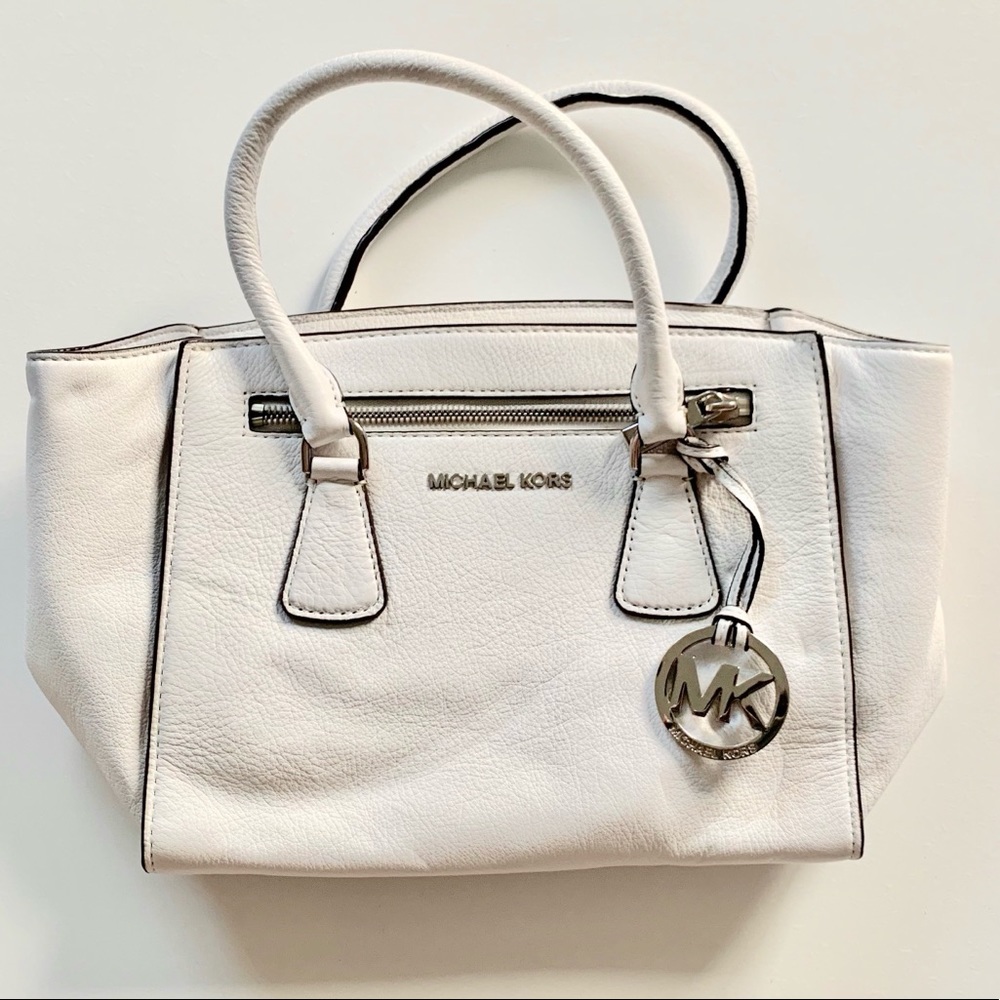 Michaels Kors Handbag / White Purse with handles